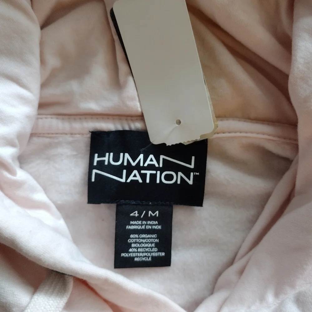 Human Nation Light Pink Pullover Hoodie NWT - Picture 7 of 8